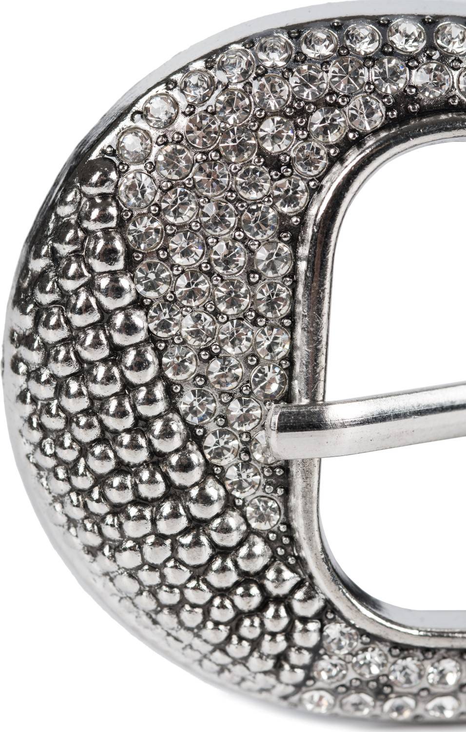 Stylebreaker Gürtel Unifarben Mit Halbrunder Schnalle Und Strass