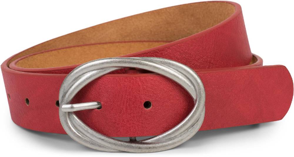 Stylebreaker Gürtel Unifarben Mit Verschlungener Doppelschnalle