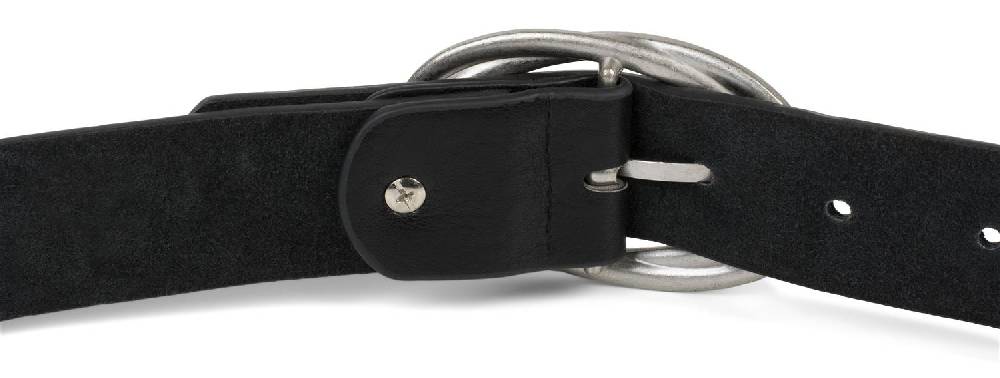 Stylebreaker Gürtel Unifarben Mit Verschlungener Doppelschnalle