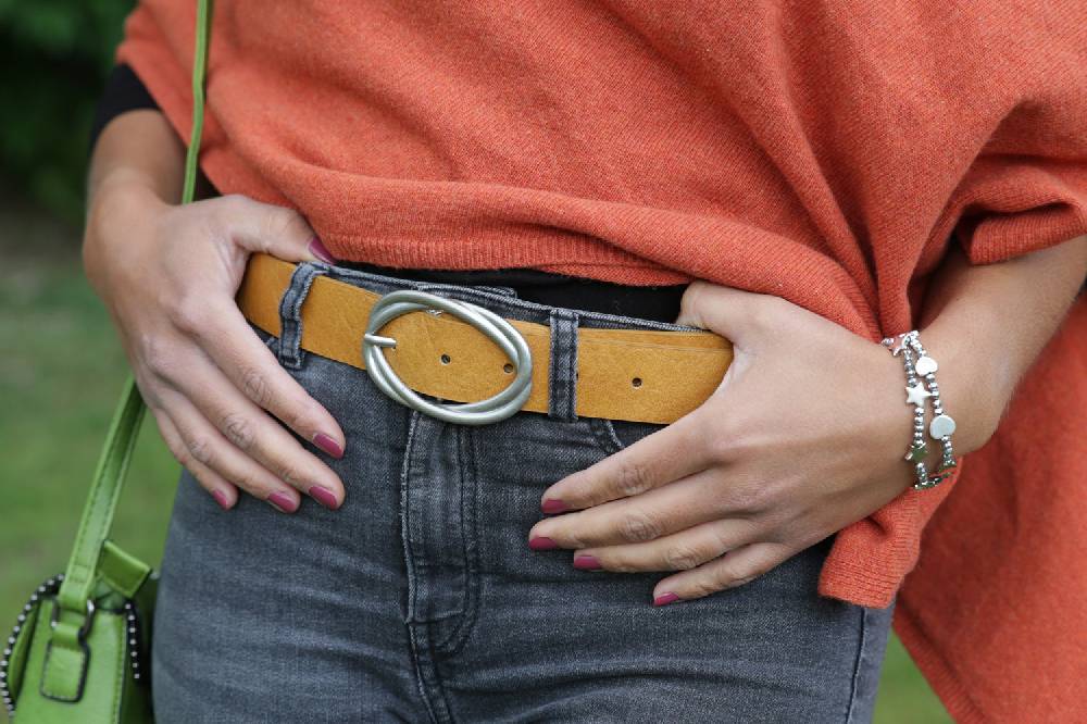 Stylebreaker Gürtel Unifarben Mit Verschlungener Doppelschnalle