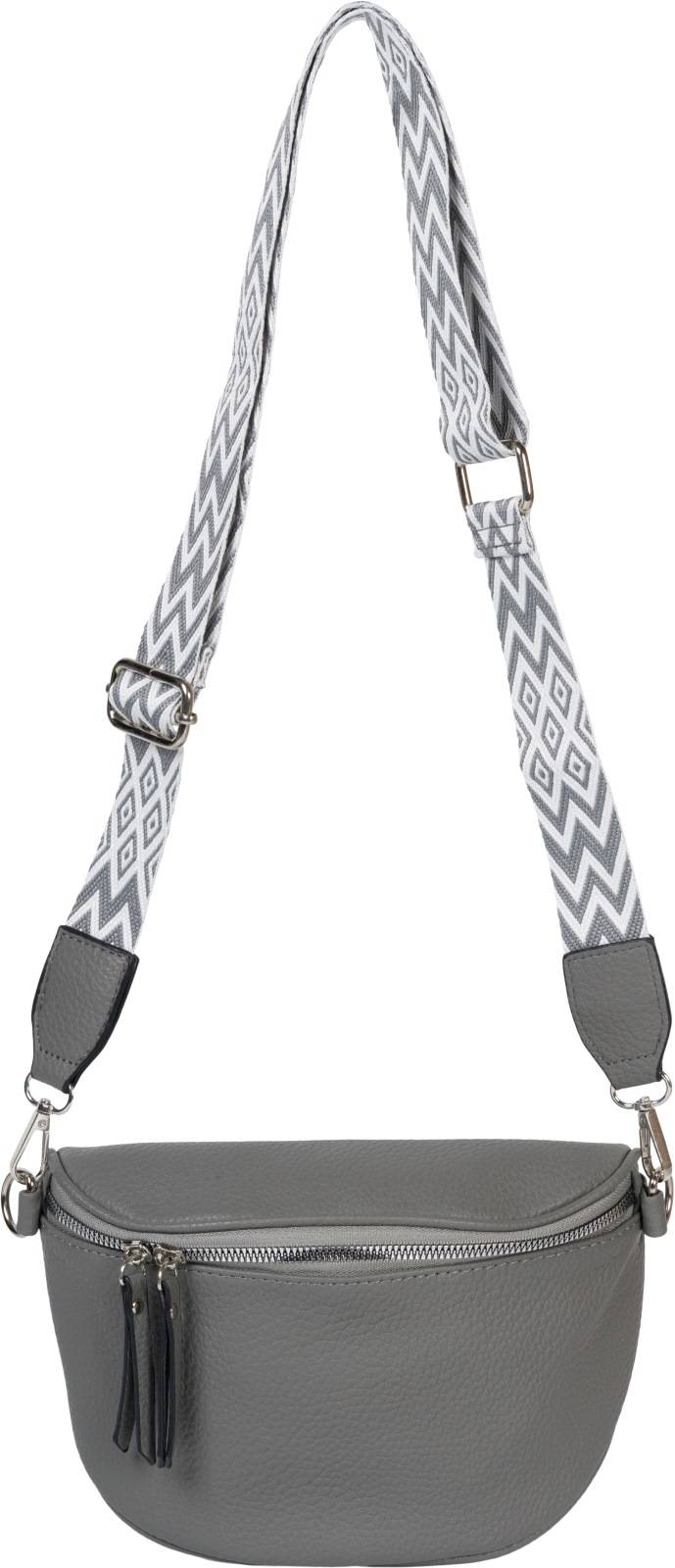 Stylebreaker Halbmond Crossbody Bag Zick-Zack Raute