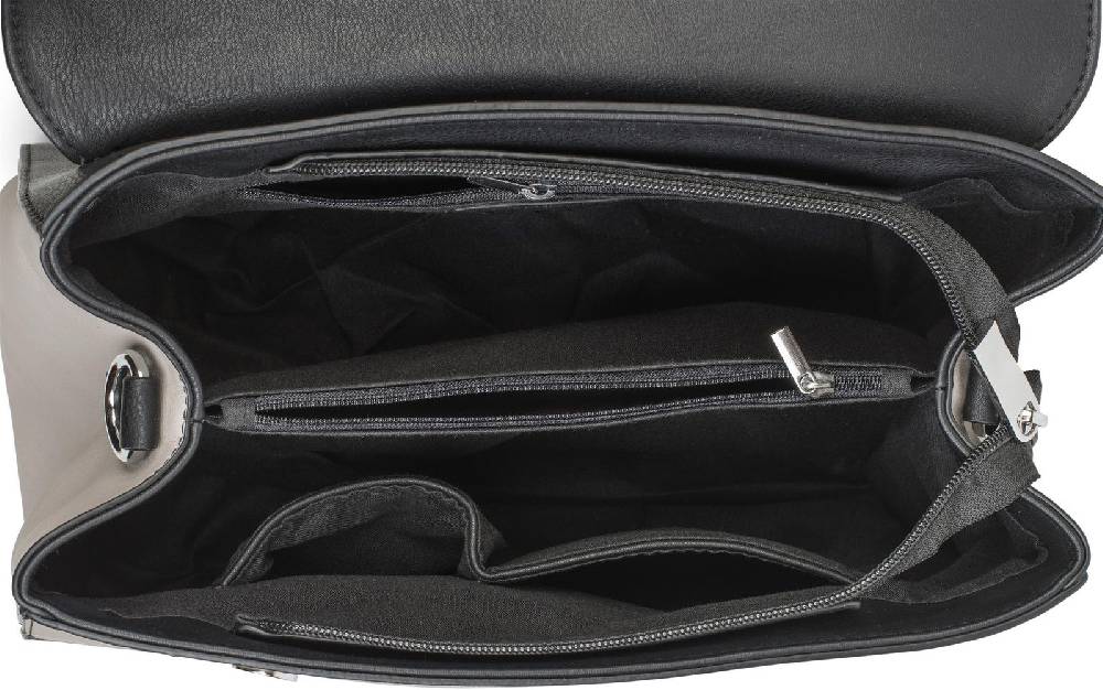 Stylebreaker Henkeltasche 2-Tone Mit Metall Ring Und Kette