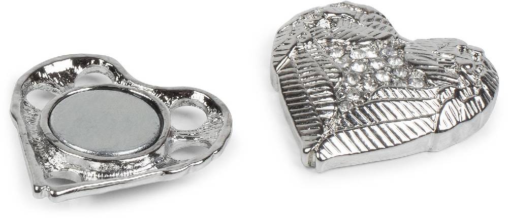 Stylebreaker Kleine Magnet Brosche Mit Herz Und Flügel