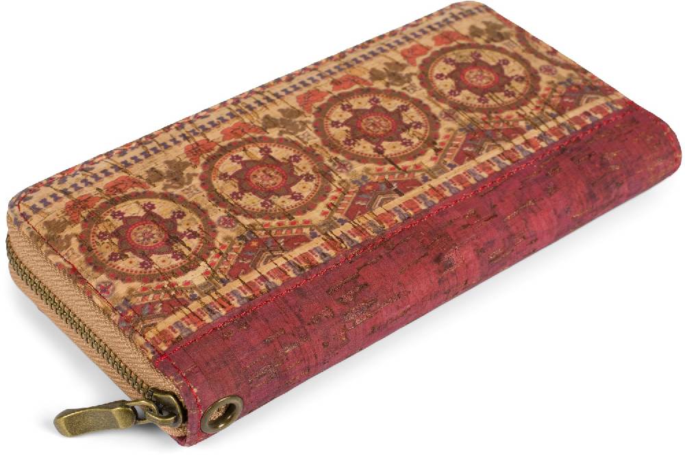 Stylebreaker Kork Geldbörse Mit Buntem Muster Print