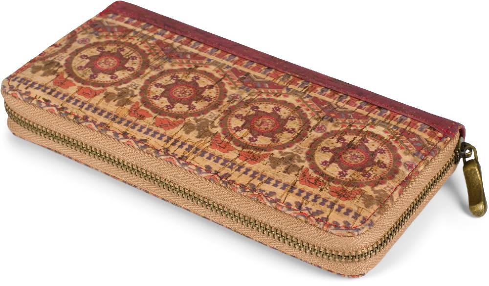 Stylebreaker Kork Geldbörse Mit Buntem Muster Print