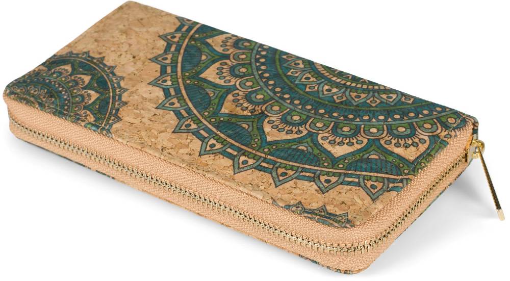 Stylebreaker Kork Geldbörse Mit Ethno Mandala Muster