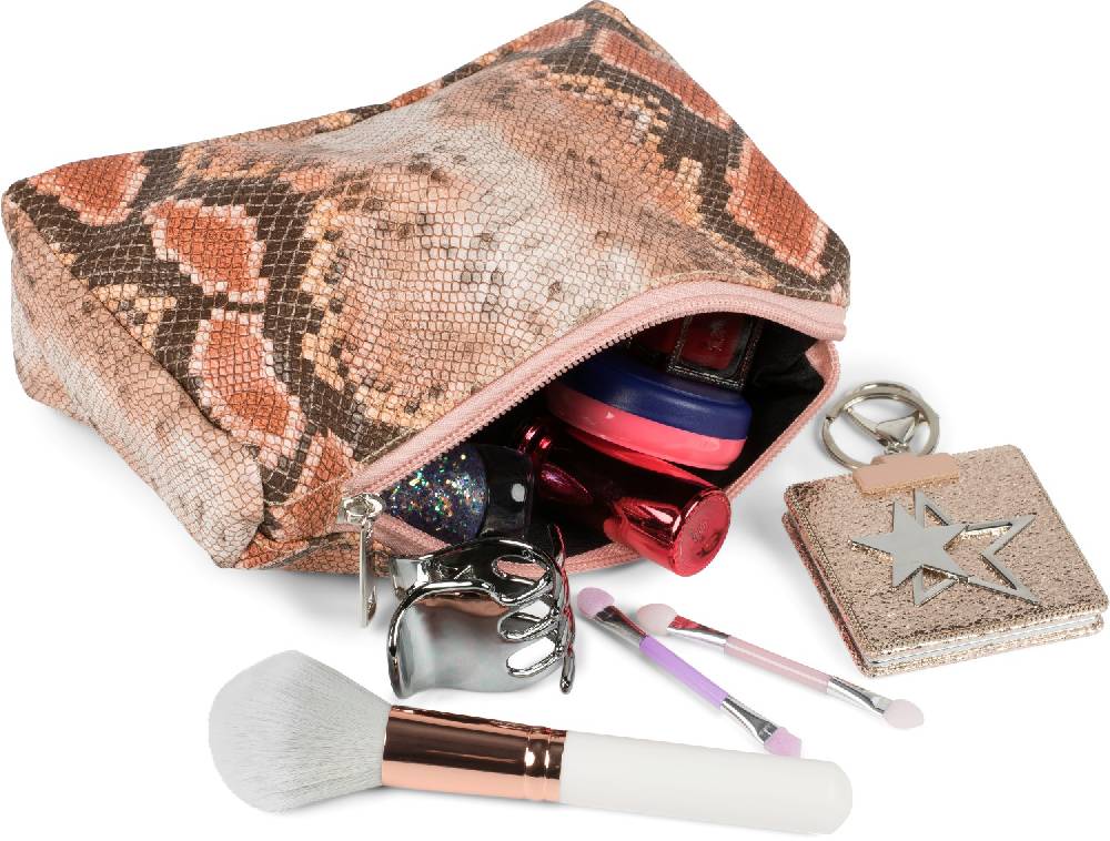 Stylebreaker Kosmetiktasche In Bunter Schlangenleder Optik