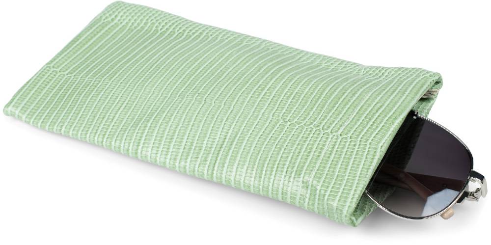 Stylebreaker Krokoleder Optik Brillenetui Einfarbig Mit Putztuch