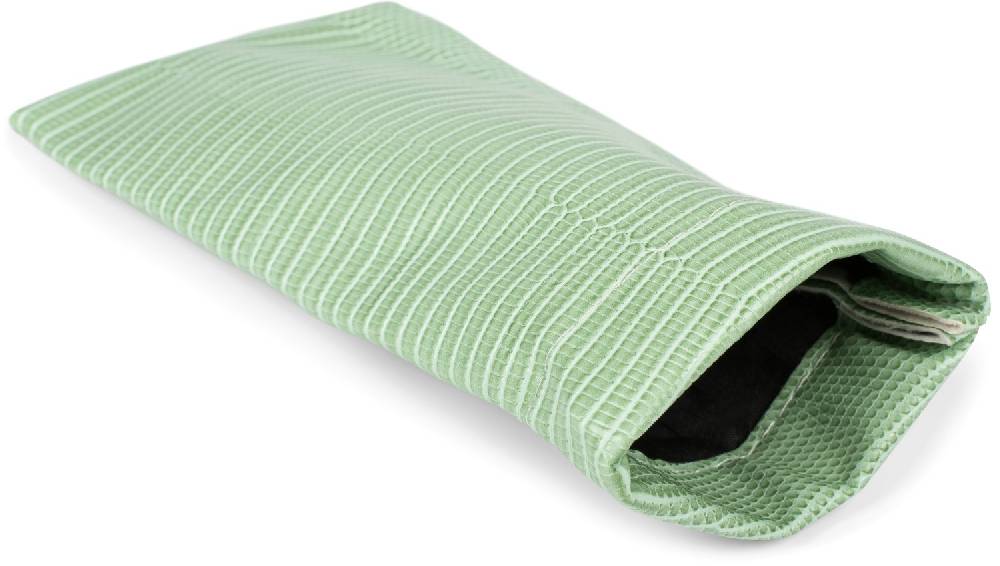 Stylebreaker Krokoleder Optik Brillenetui Einfarbig mit Putztuch