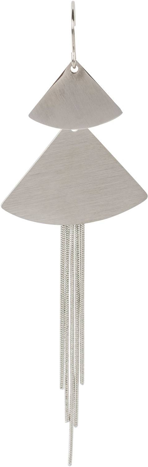 Stylebreaker Lange Edelstahl Ohrringe Mit Ketten Und Dreieck Anhängern