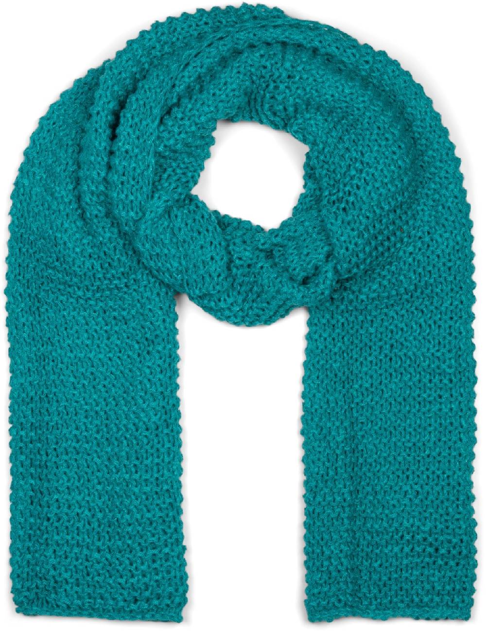 Stylebreaker Langer Strick Schal mit Wellen Strickmuster