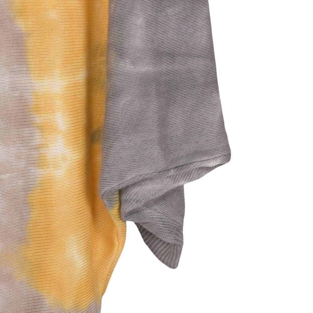 Stylebreaker Leichter Feinstrick Poncho Mit Batik Muster