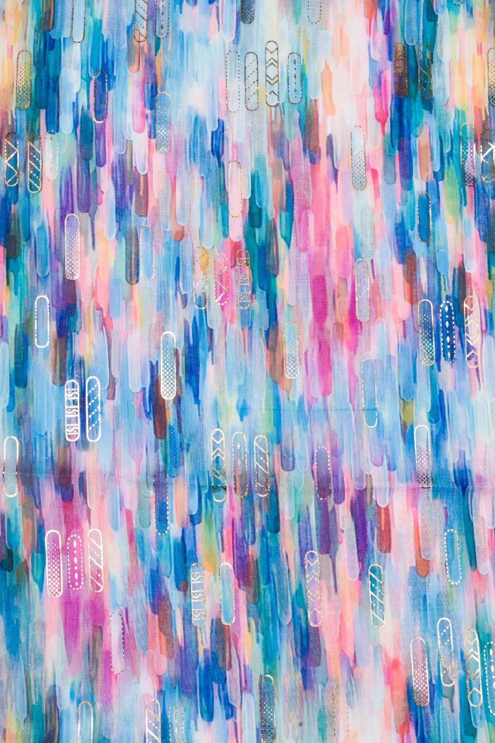 Stylebreaker Leichter Schal Mit Streifen Farbverlauf Metallic