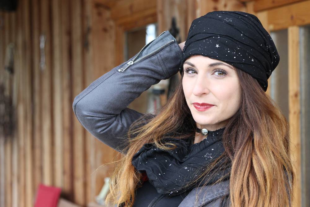 Stylebreaker Loop Mit Metall Splashes Pailletten Und Sternen