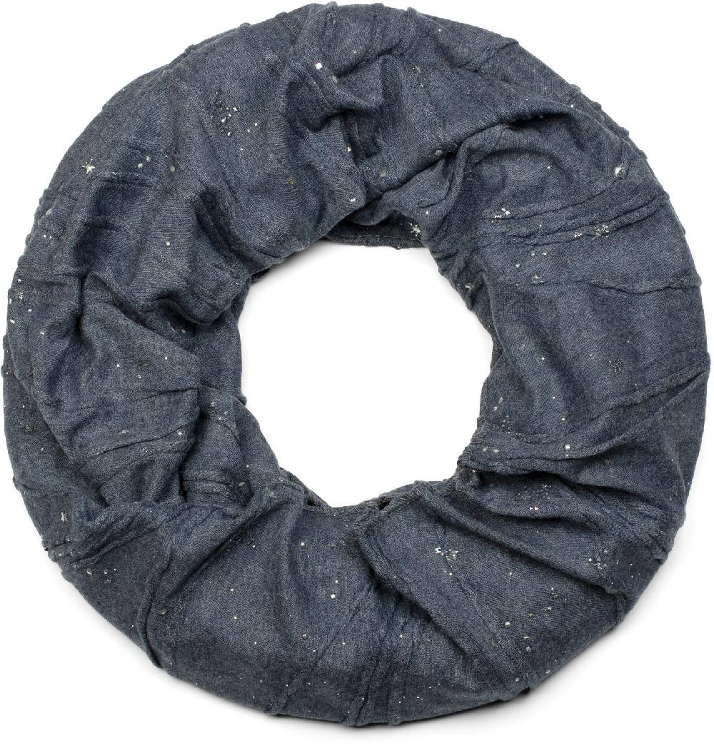 Stylebreaker Loop mit Metall Splashes Pailletten und Sternen