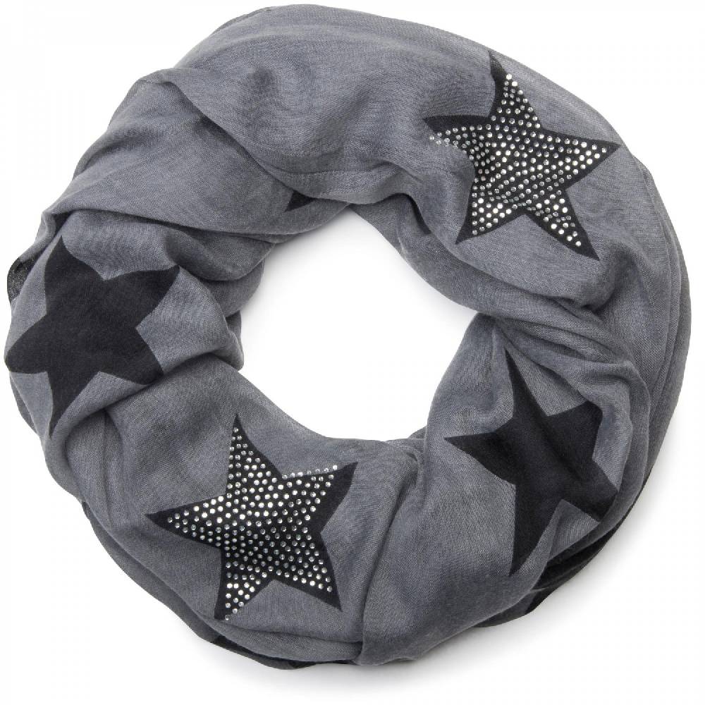 Stylebreaker Loop mit Sternen und Strass Applikation