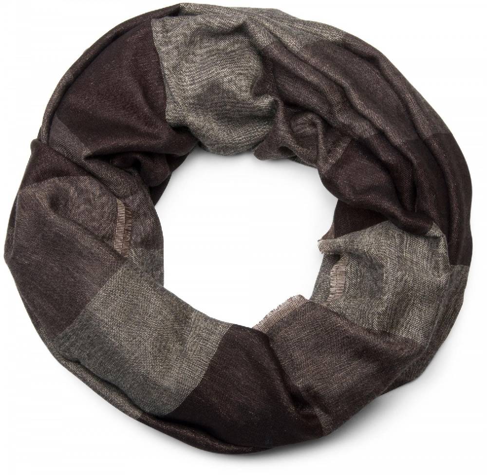 Stylebreaker Loop mit Streifen Paisley Muster Doubleface