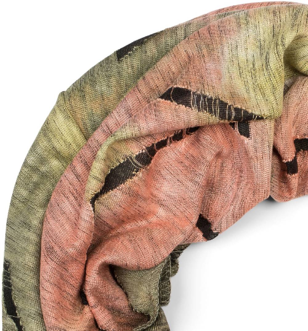 Stylebreaker Loop Schal Destroyed Batik Farbverlauf