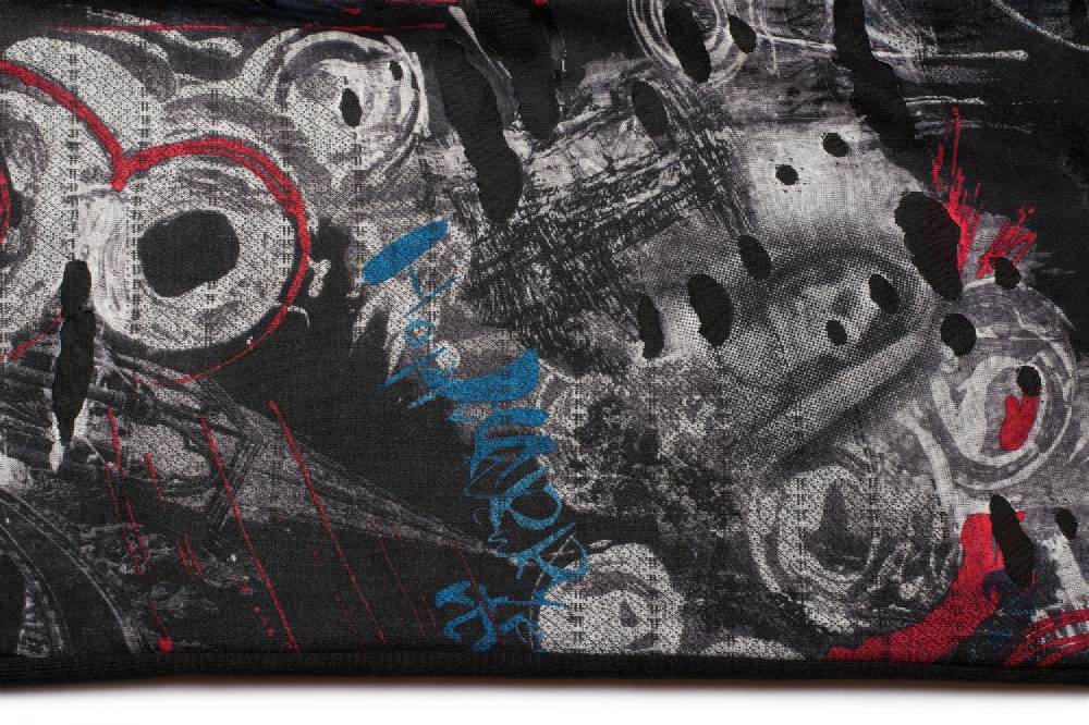 Stylebreaker Loop Schal Mit Farbklecksen In Destroyed Optik