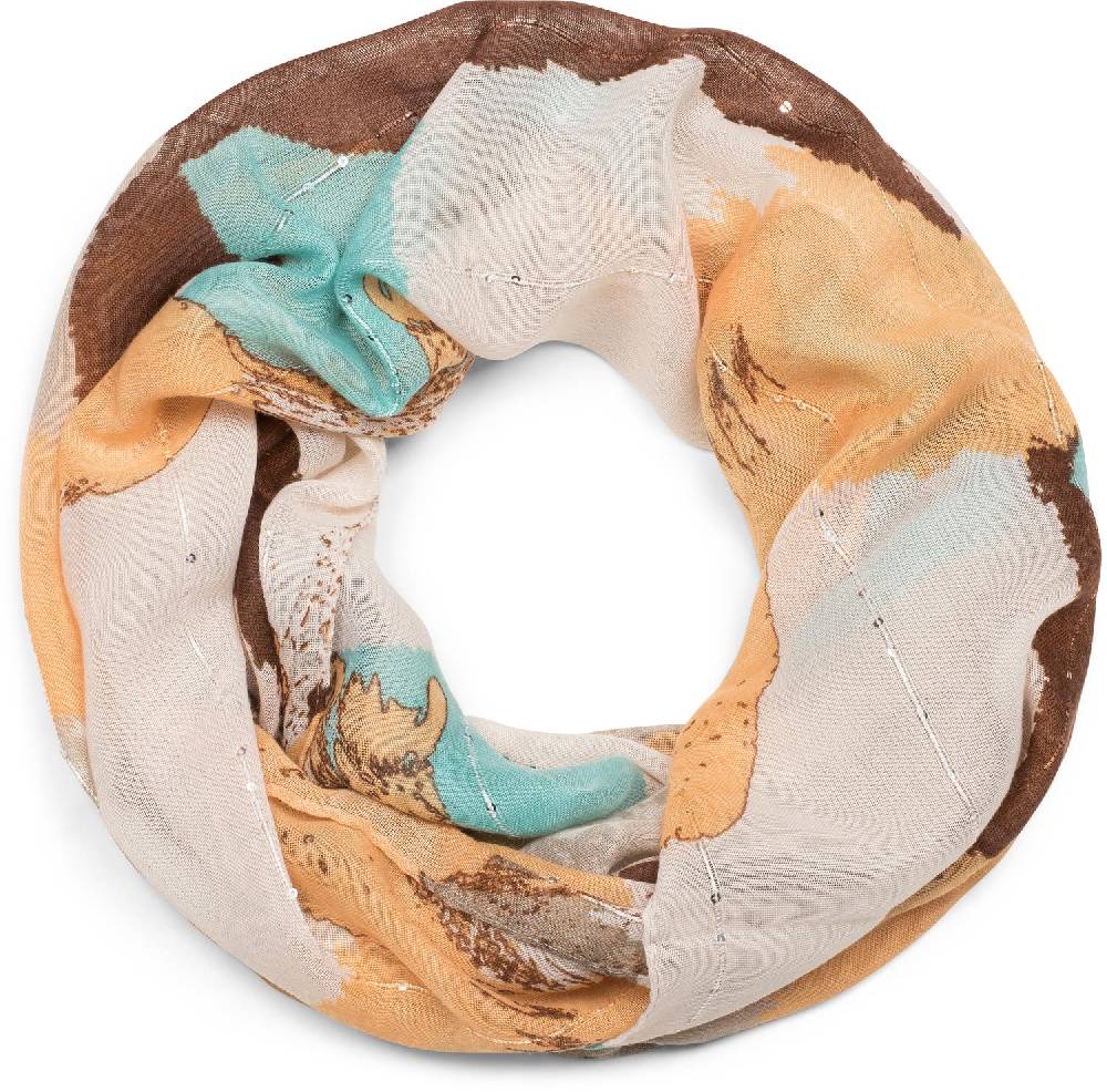 Stylebreaker Loop Schal mit Wisch Muster und Pailletten