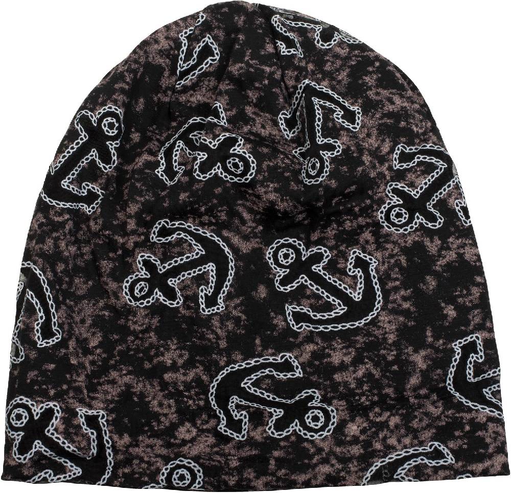 Stylebreaker Loop Und Beanie Set Im Maritimen Anker Seil Print Look