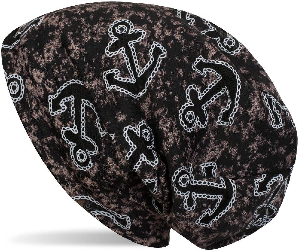 Stylebreaker Loop Und Beanie Set Im Maritimen Anker Seil Print Look