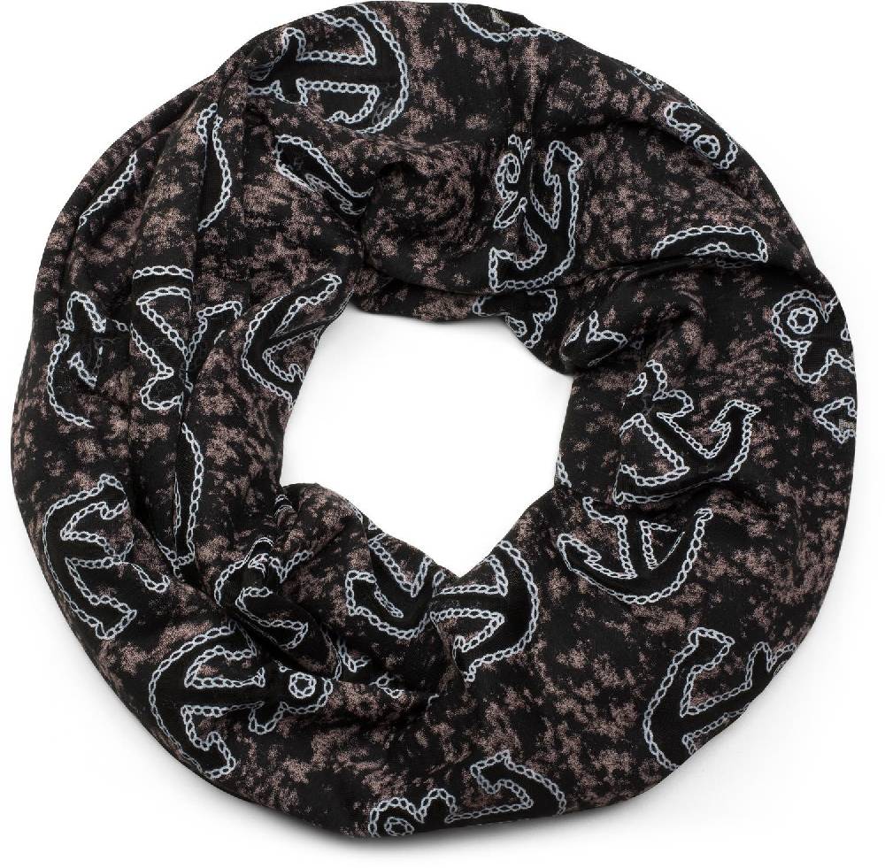 Stylebreaker Loop Und Beanie Set Im Maritimen Anker Seil Print Look