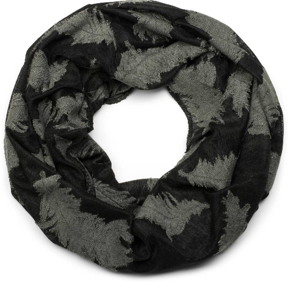 Stylebreaker Loop Und Beanie Set Mit Gewebtem Feder Muster