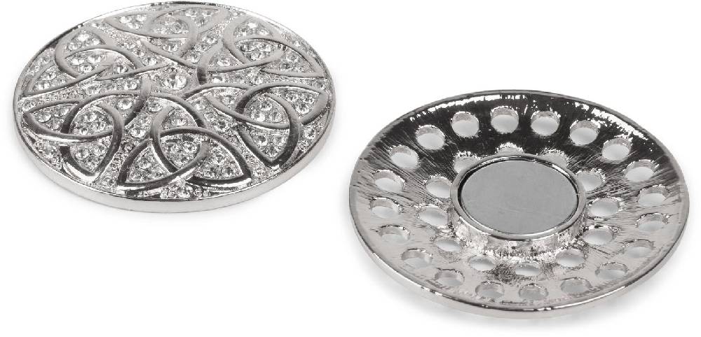 Stylebreaker Magnet Brosche Mit Ornament Und Strass