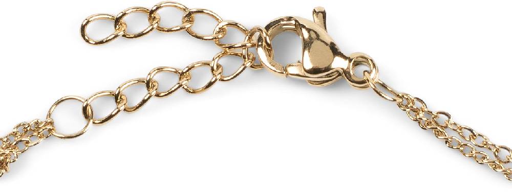 Stylebreaker Mehrlagiges Fußkettchen Mit Plättchen Und Stein