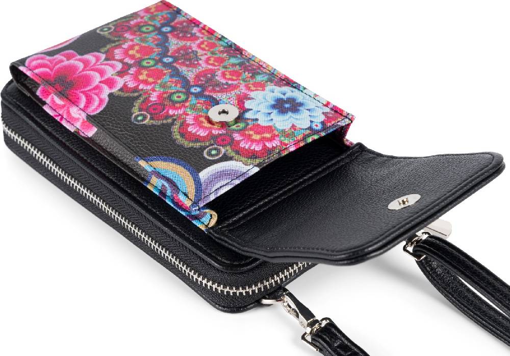 Stylebreaker Mini Bag Ethno Blumen Blüten - RFID Schutz