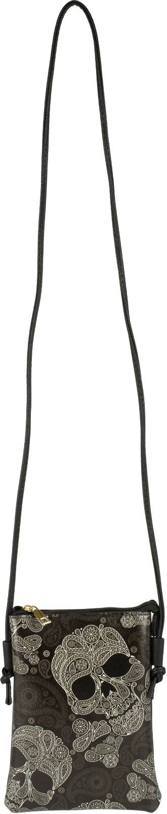 Stylebreaker Mini Umhängetasche Totenkopf Paisley Print