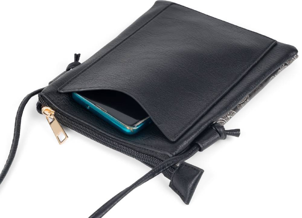 Stylebreaker Mini Umhängetasche Totenkopf Paisley Print