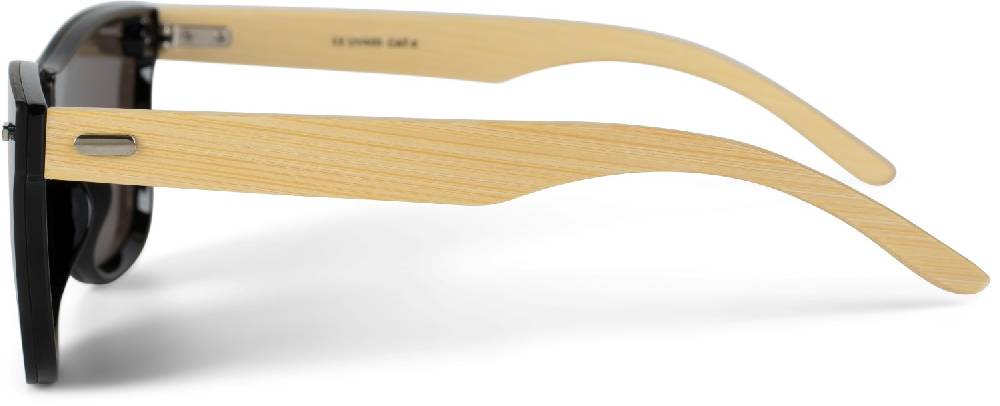 Stylebreaker Monoglas Nerd Sonnenbrille Bambus Bügel