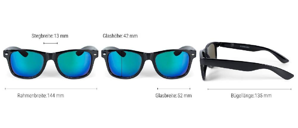 Stylebreaker Nerd Sonnenbrille Mit Rechteckigen Gläsern