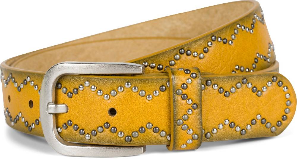 Stylebreaker Nietengürtel Mit Nieten Im Zacken Muster