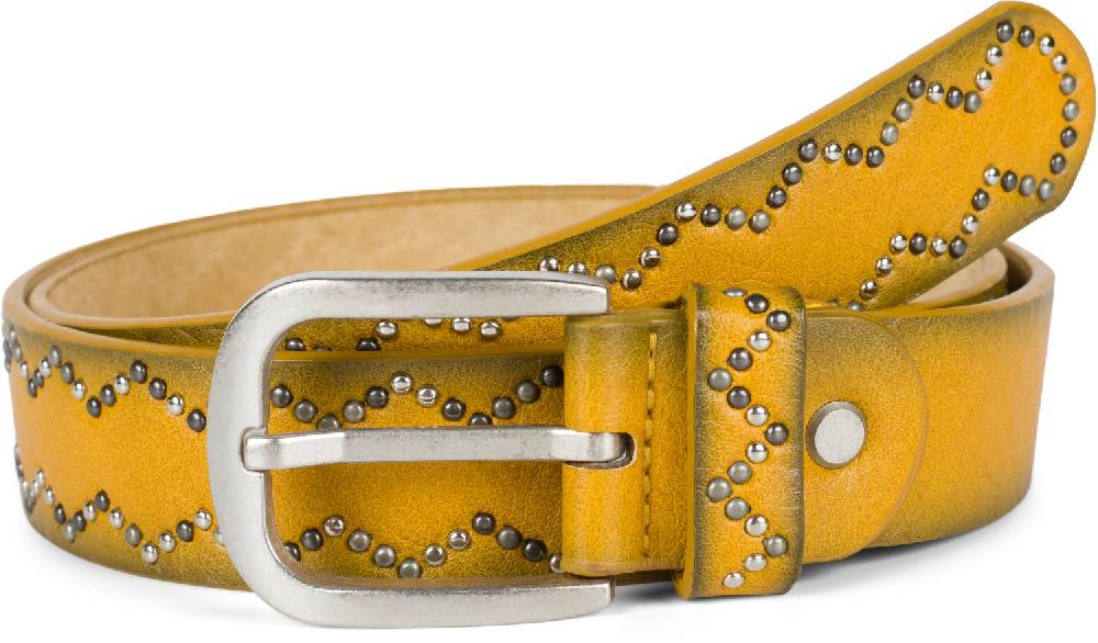 Stylebreaker Nietengürtel mit Nieten im Zacken Muster