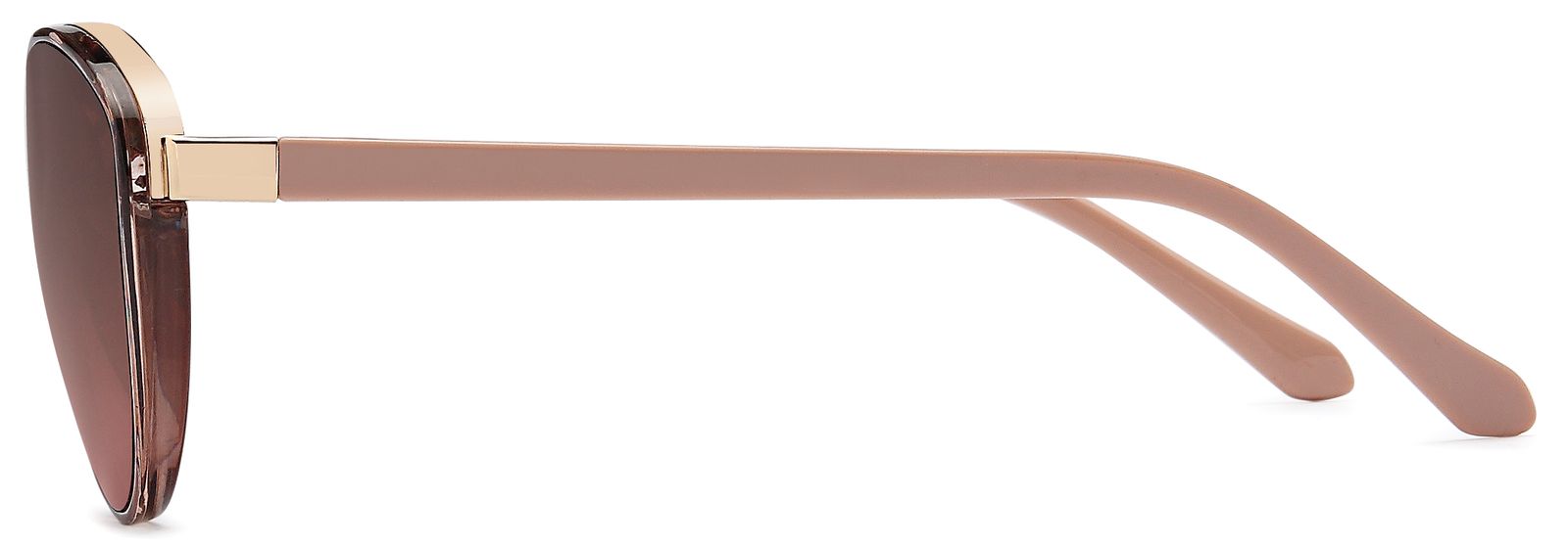 Stylebreaker Ovale Sonnenbrille - Filigraner Kunststoff Rahmen