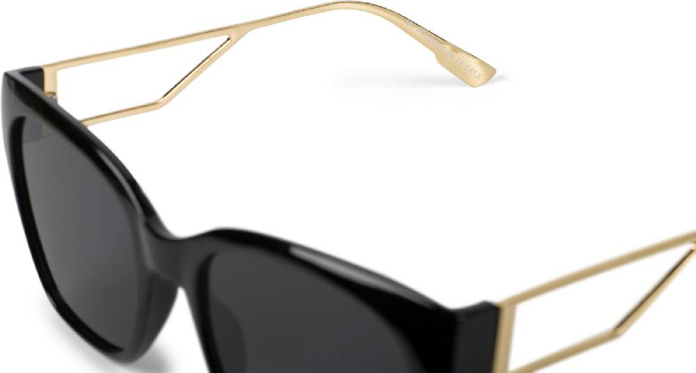 Stylebreaker Oversize Sonnenbrille Mit Breiten Metall Bügeln