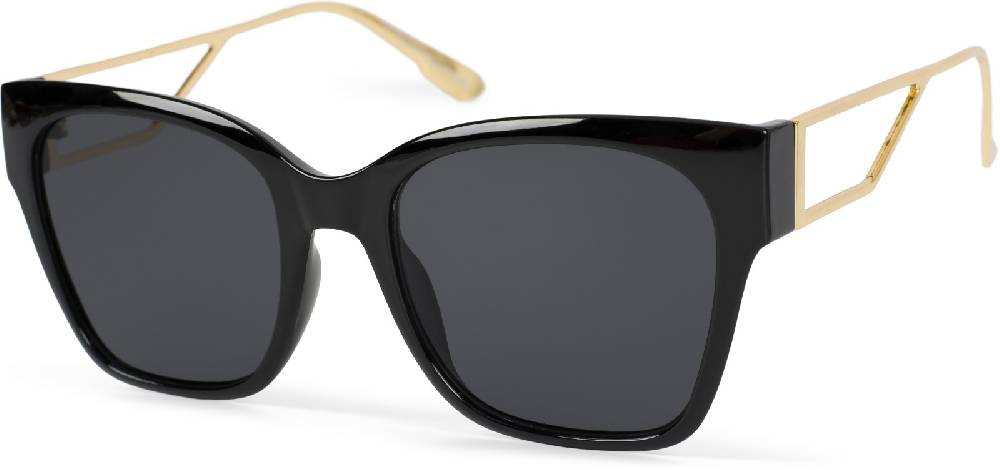 Stylebreaker Oversize Sonnenbrille mit breiten Metall Bügeln