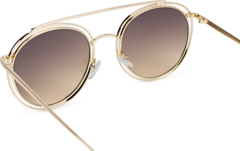 Stylebreaker Oversize Sonnenbrille Mit Runden Gläsern Und Doppeltem Rahmen