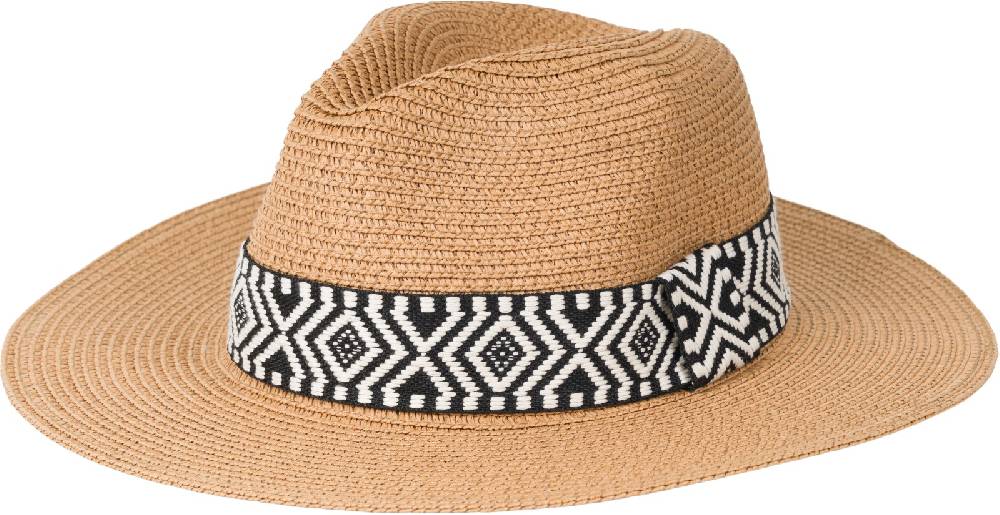 Stylebreaker Panama Strohhut Hutband Azteken Muster