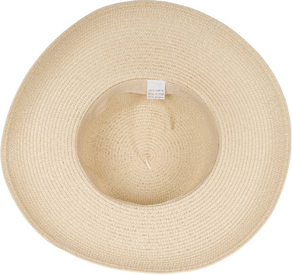 Stylebreaker Papier Strohhut Mit Schwarzem Zierband