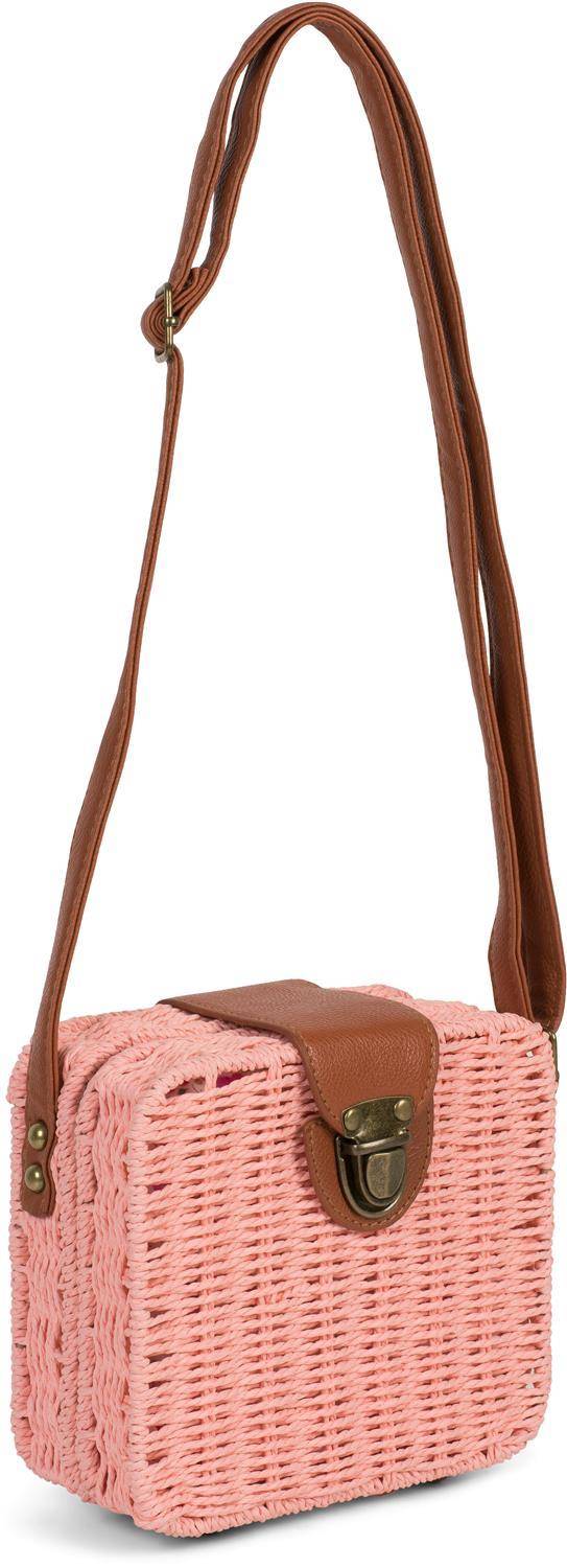 Stylebreaker Papierstroh Umhängetasche Bohemian Style