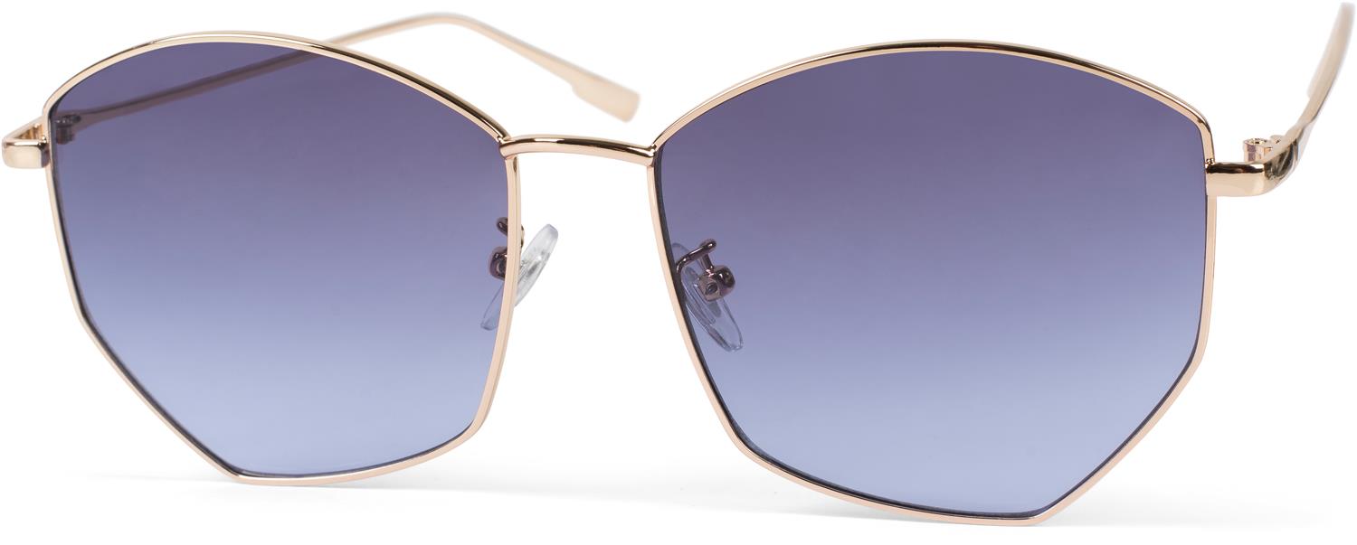 Stylebreaker Piloten Sonnenbrille mit fünfeckigen Gläsern