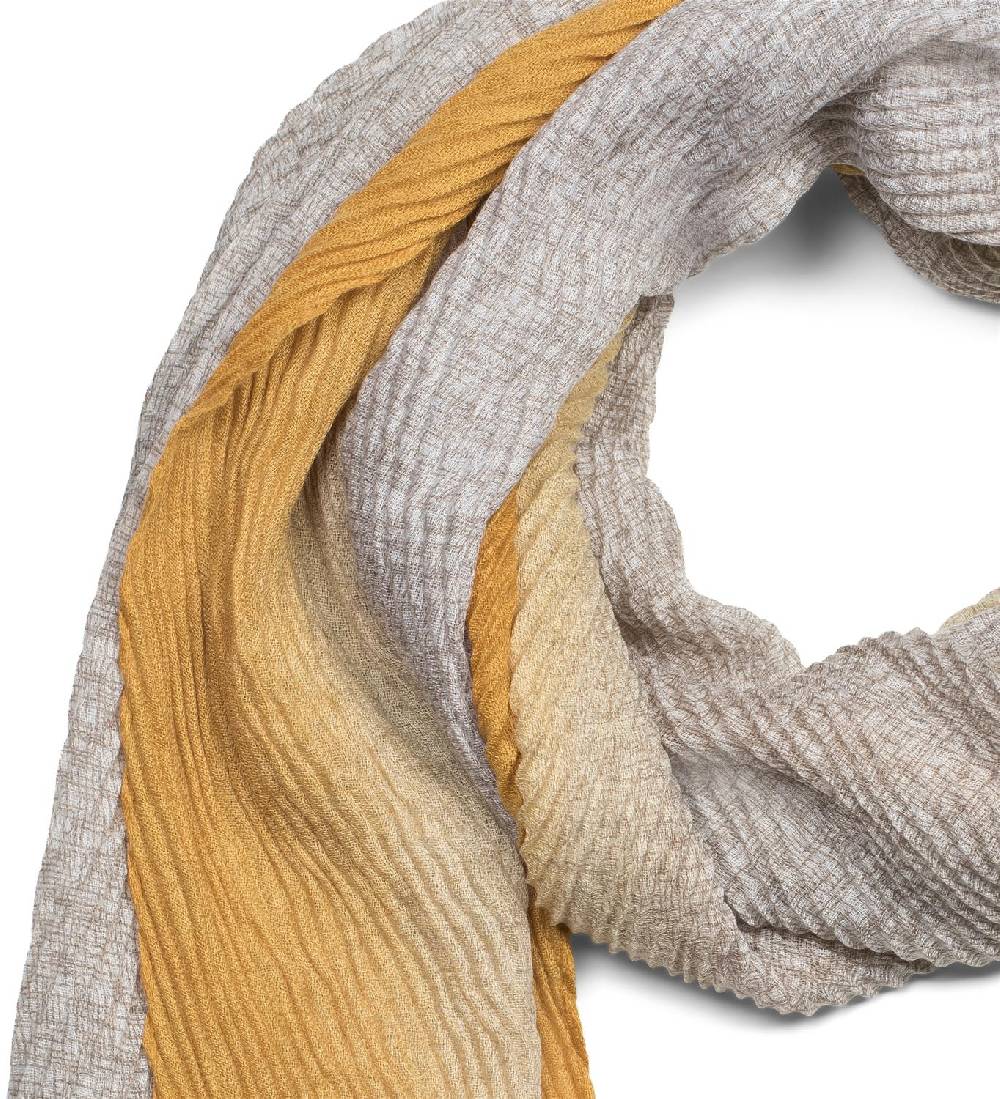 Stylebreaker Plissierter Schal Mit Farbverlauf Gitter Muster