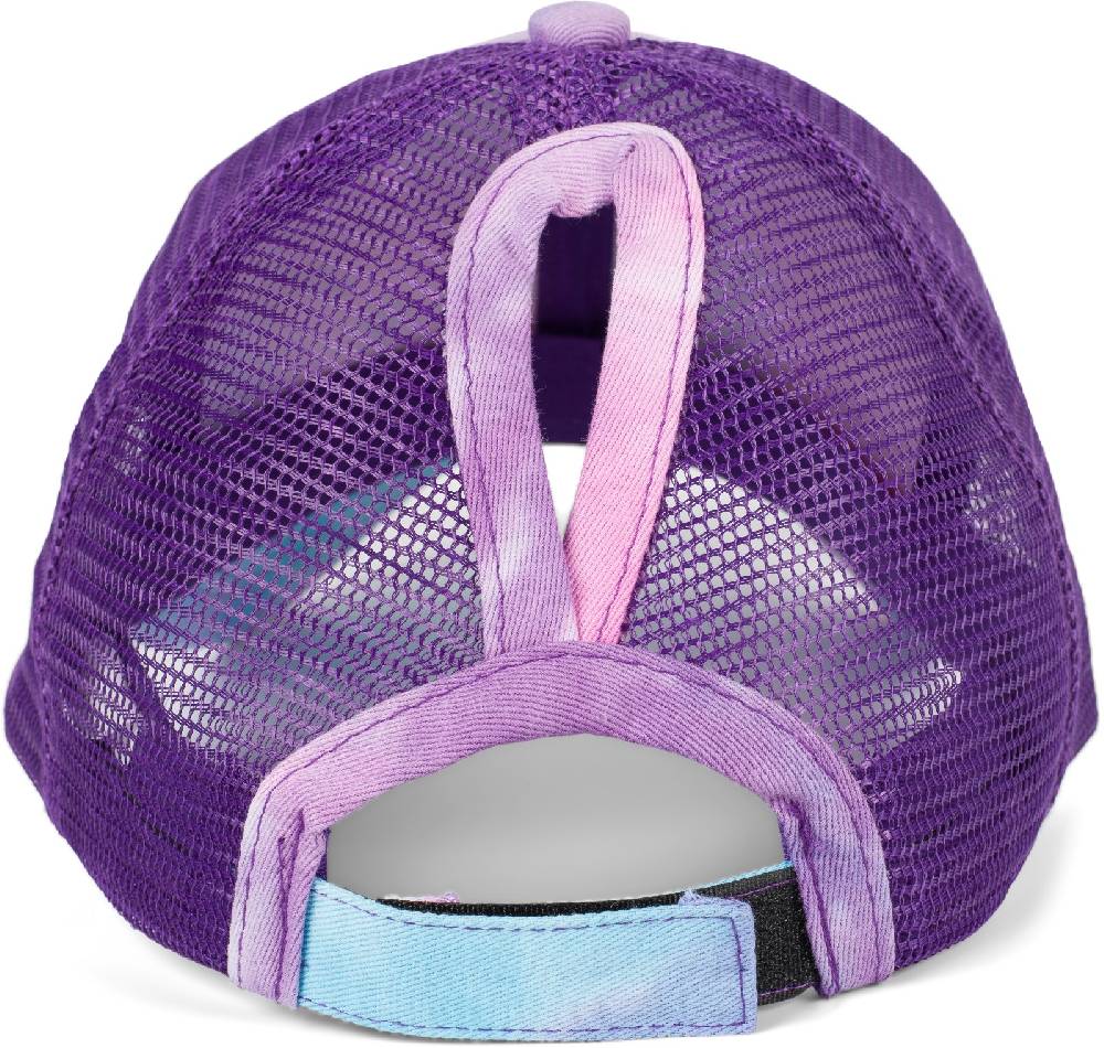 Stylebreaker Ponytail Baseball Cap Batik Mit Mesh Einsatz