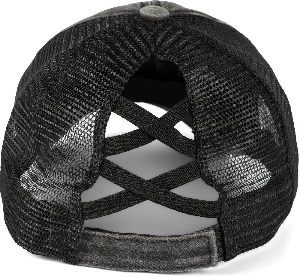 Stylebreaker Ponytail Baseball Cap Used Look Mit Mesh Einsatz