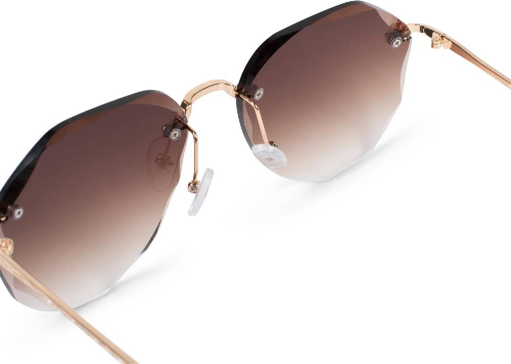 Stylebreaker Rahmenlose Piloten Sonnenbrille Mit Diamant Schliff