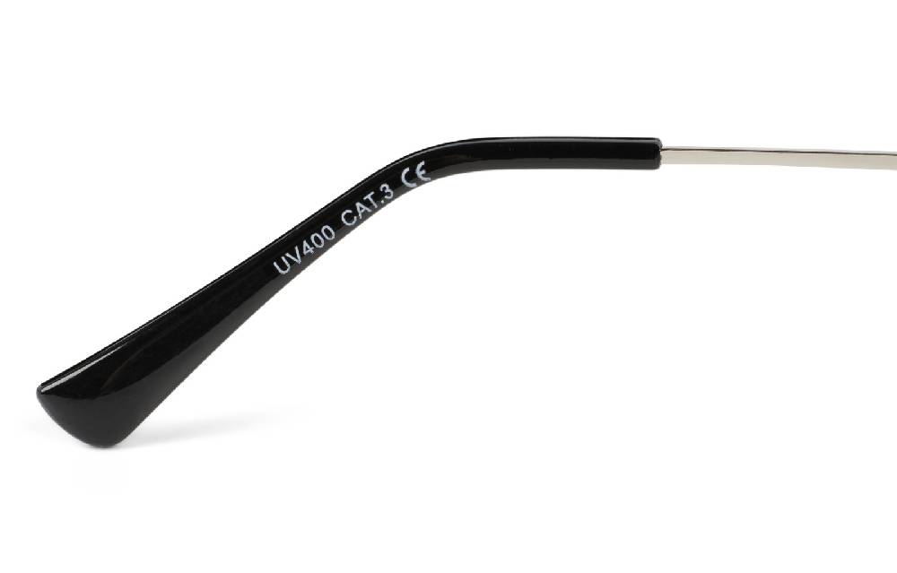 Stylebreaker Rechteckige Retro Sonnenbrille Mit Diamant Schliff